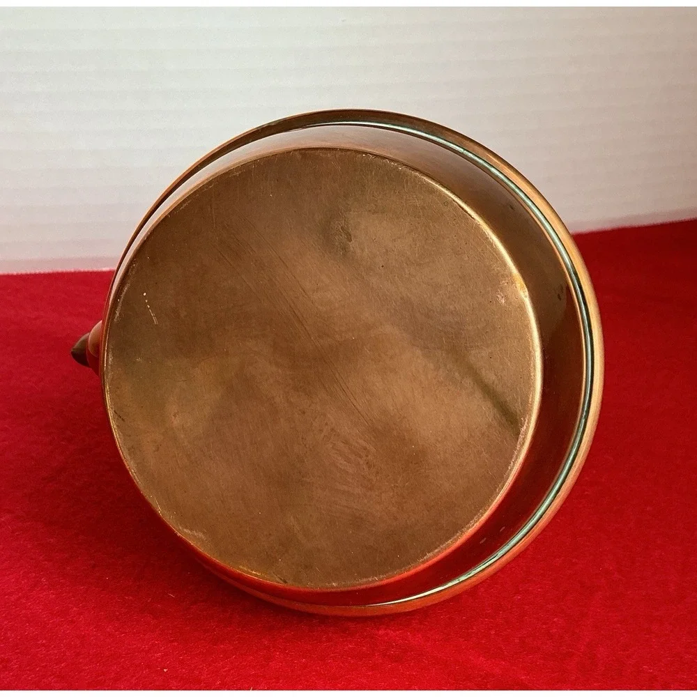 Vintage Miniature Copper Teapot Kettle with Handle | Collectible Decor 4.5